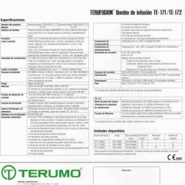 Especificaciones Técnicas Terumo TE-171-172